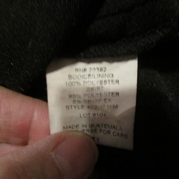 1336 Snap Pink & black ruffle front dress Sz S - Picture 7 of 7